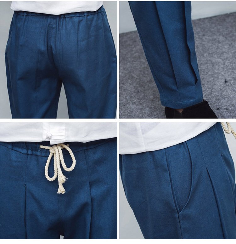 【綿麻ストレッチカジュアルパンツ】品と爽やかさ漂う絶妙な丈感！