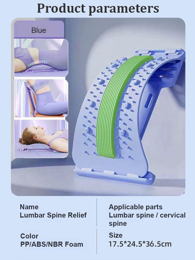 Magnetic therapy acupuncture massage lumbar stretcher