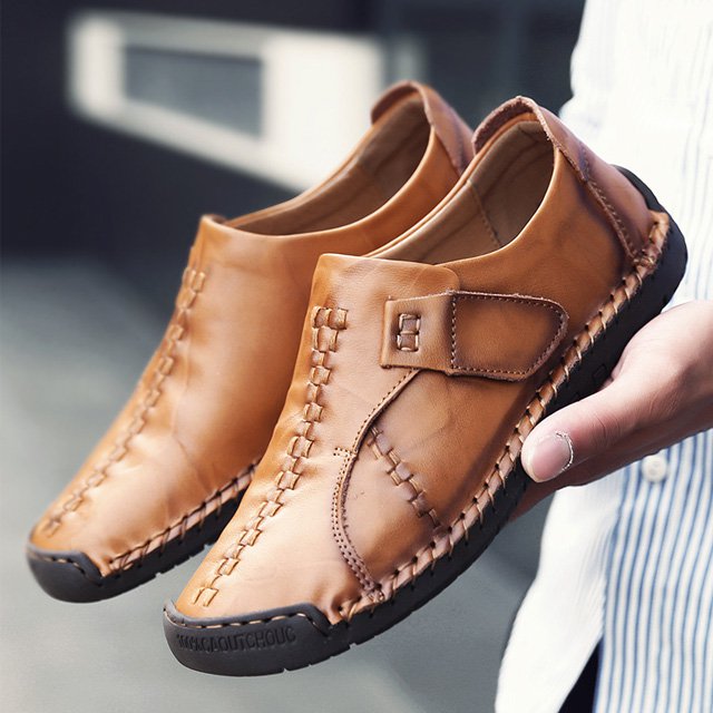 カジュアル手作り皮靴