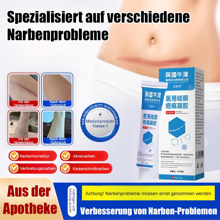 Hochwirksames Narbenreparaturgel