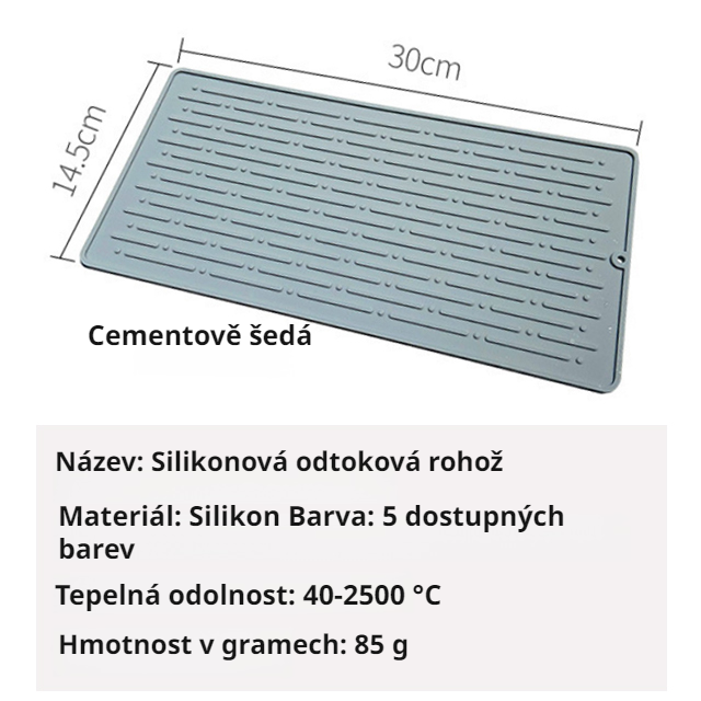 Kuchyňská silikonová podložka proti skluzu a opaření