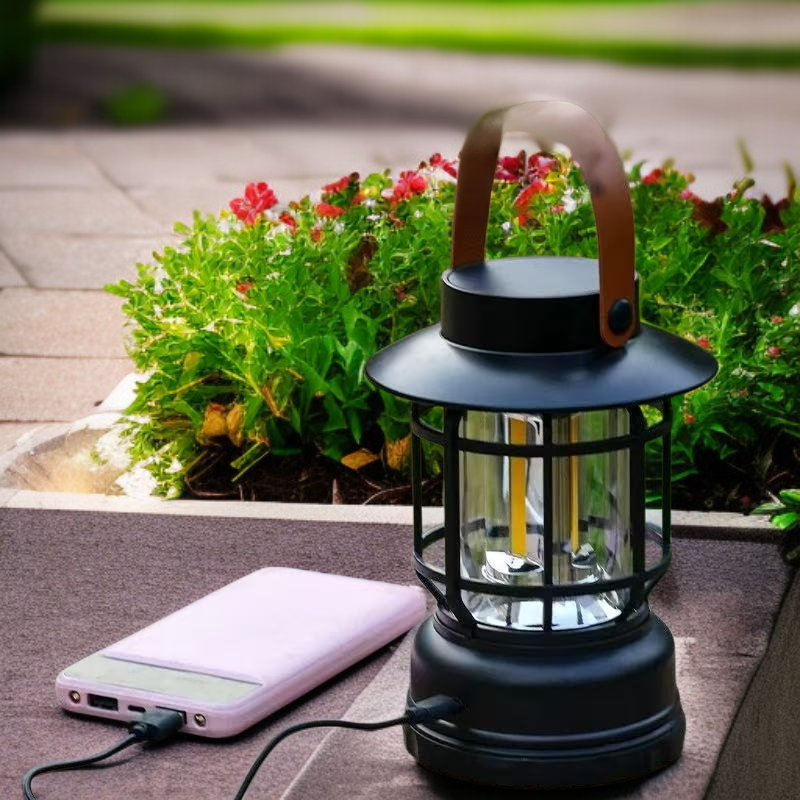 Ambient Vintage Horse Lamp Camping Light Camping Rechargeable Vintage Solar