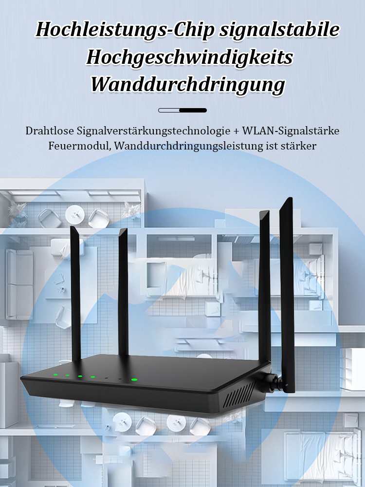 Neuer Hochgeschwindigkeits-WLAN-Signalverstärker.
