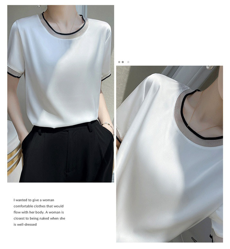 接触冷感効果を体感できる夏用ブラウス