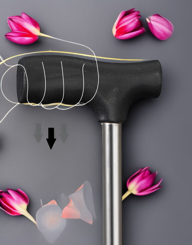 屋外用折りたたみ式杖椅子