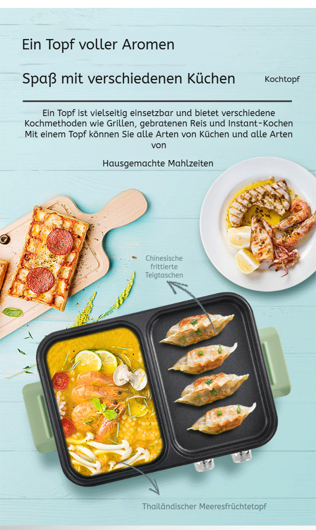 Brat- und Rösttopf mit Deckel und Griff