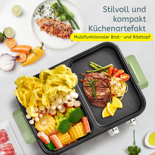 Multifunktionaler Brat- und Rösttopf für Haushalt und Studentenwohnheim