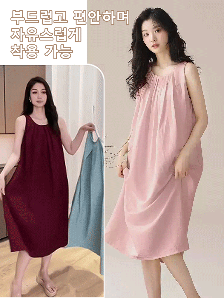 【패션 올매치】가슴 패드 내장된 디자인 원피스