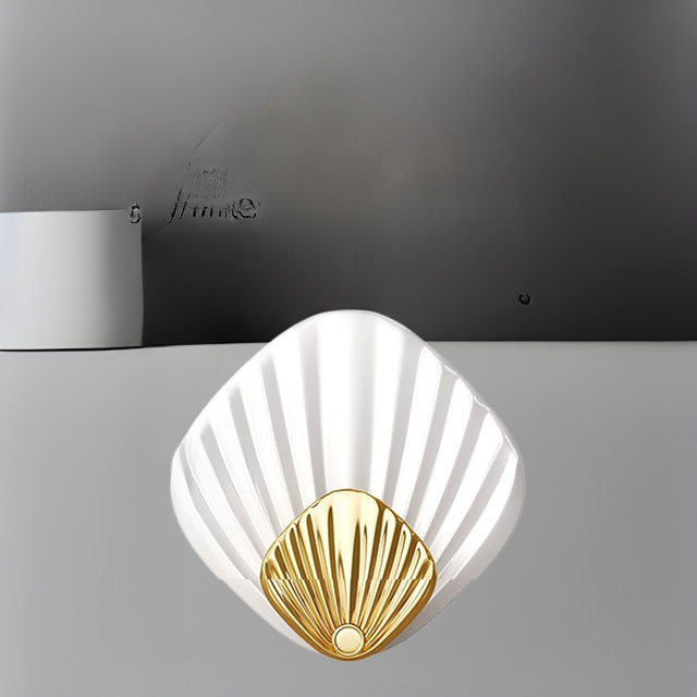 Světle luxusní bezešvý háček ve tvaru skořápky