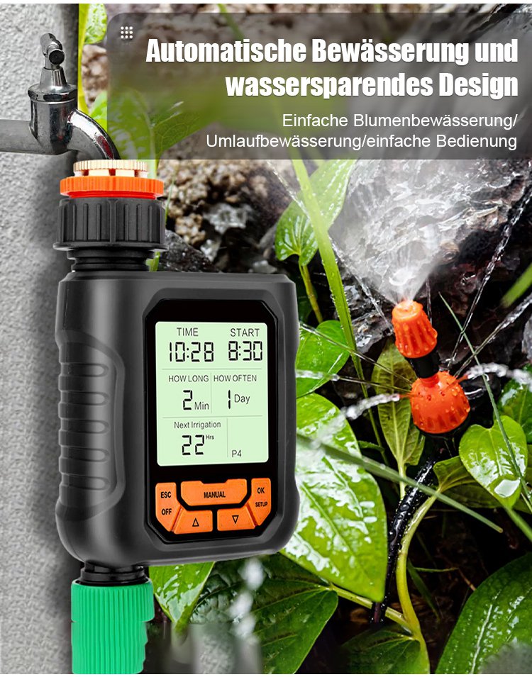 Einfache Installation des automatischen Bewässerungssystems