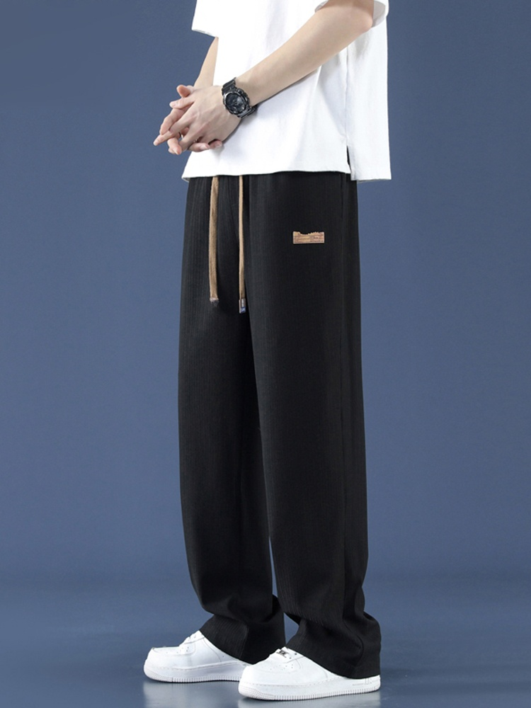 남성용 캐주얼 스트레치 아이스 실크 팬츠