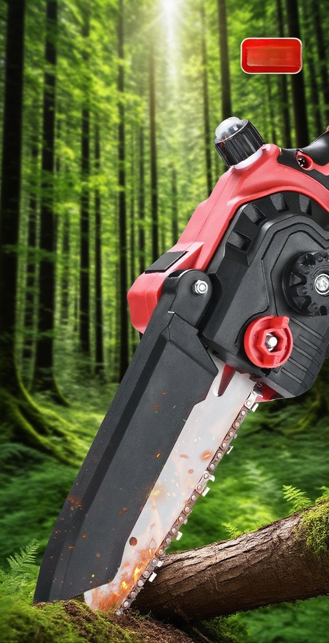 Detail mini ruční elektrické pily