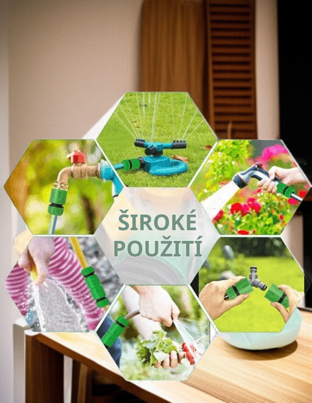 Rychlé připojení zahradní hadice pomocí univerzální přípojky