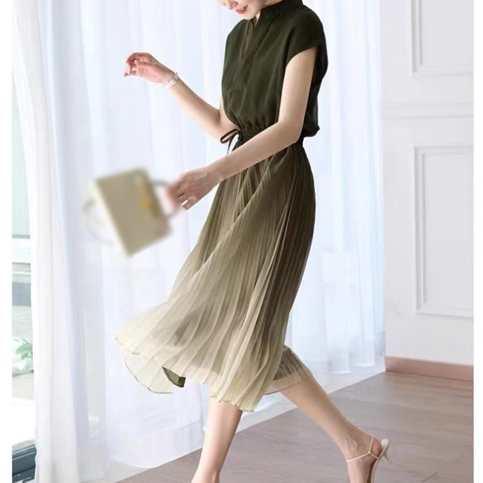 셔링 그러데이션 원피스