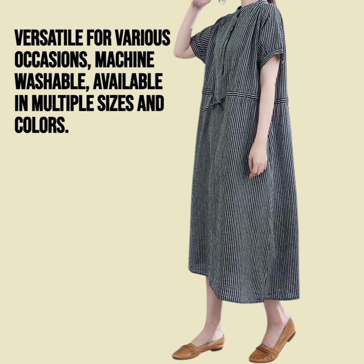 Loose casual linen dress