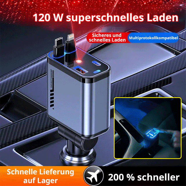 Sternenhimmel-Projektorlampe mit eingebautem Autoladegerät.