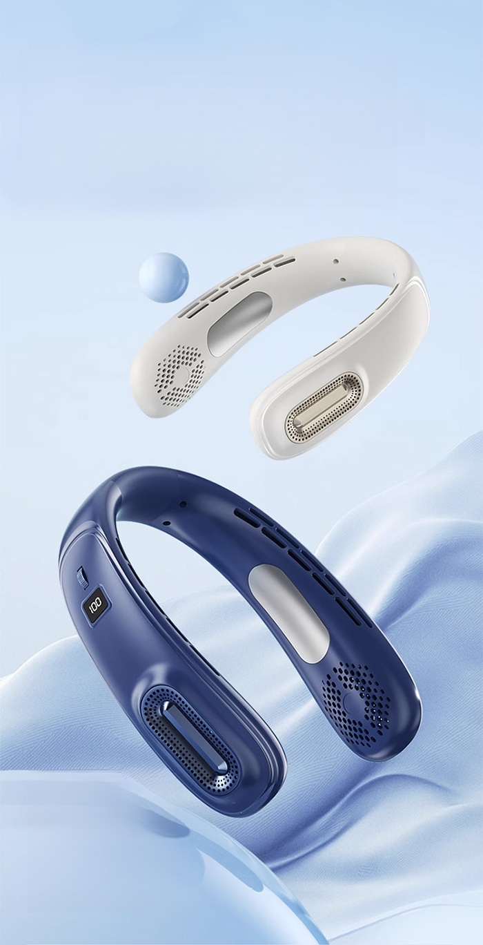 USB 충전식 게으름뱅이 넥밴드 선풍기