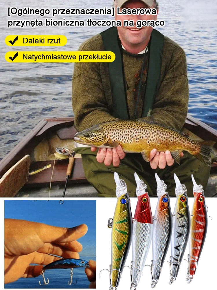 [Ogólne] Road Runner zawiesza przynętę Hot Stamped Laser Bionic Bait