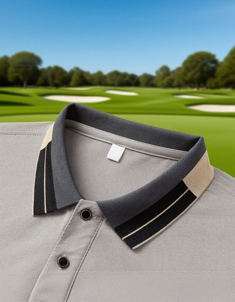 부드러운 소재의 중년 남성 긴팔 터틀넥 셔츠