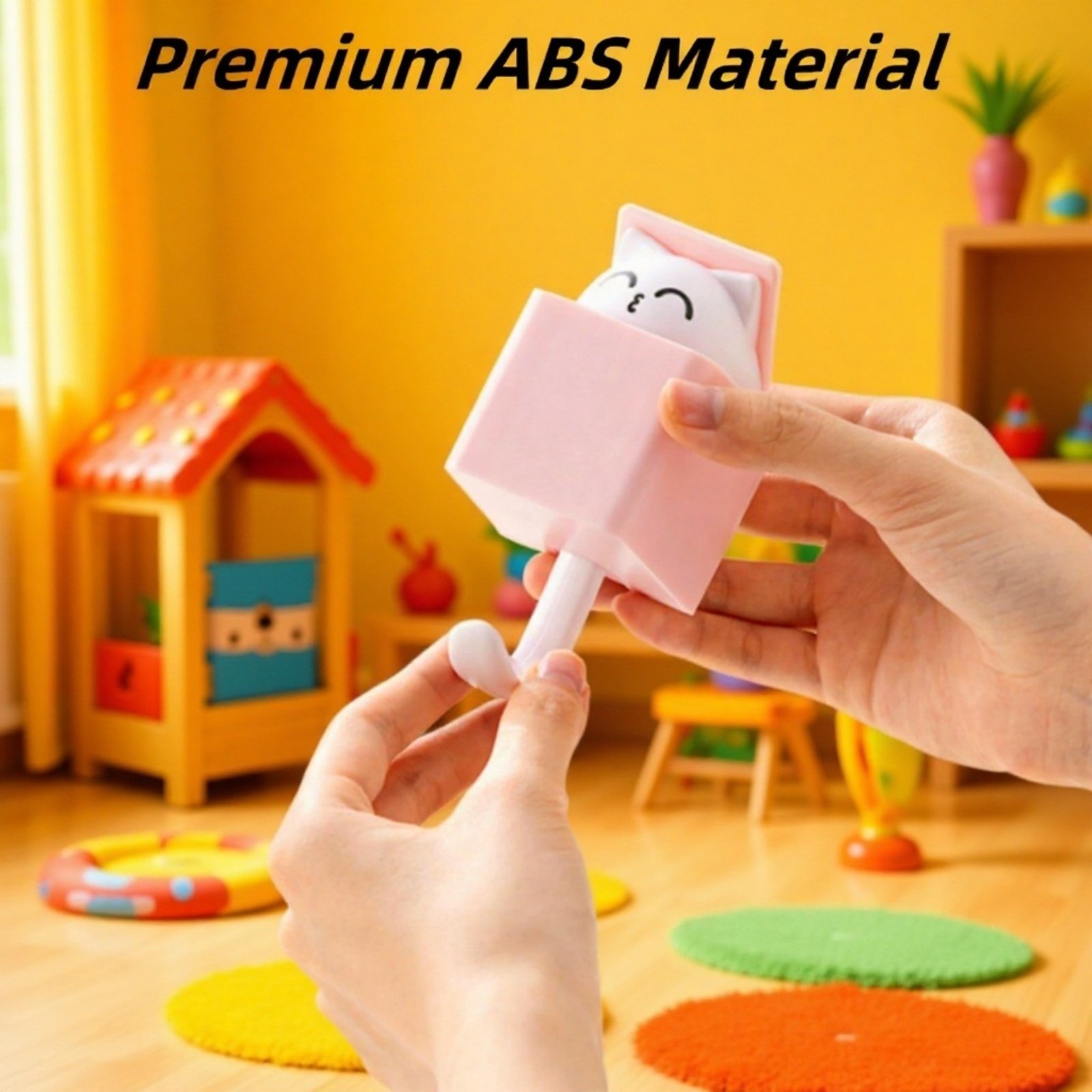 Gancho extensible de pared con diseño de gato adorable