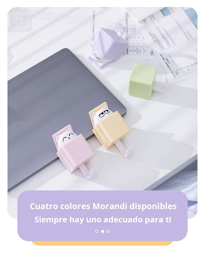 Gancho telescópico ajustable para colgar ropa o llaves