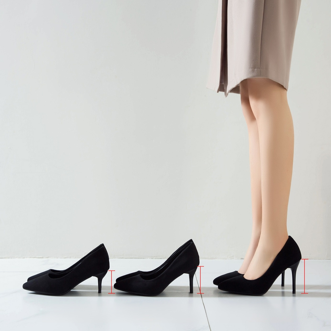 羊革痛くないハイヒール