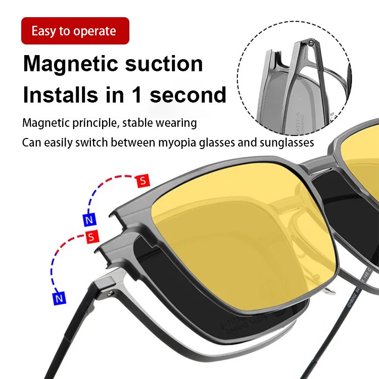 Polarized Sunglasses Magnetic Case