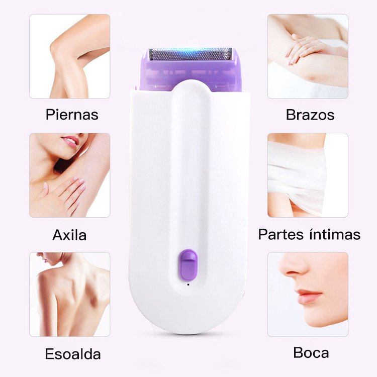 Aparato portátil de depilación de partes íntimas de dos cabezas con láser