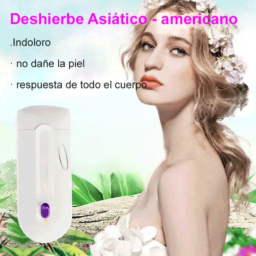 Aparato portátil de depilación de partes íntimas de dos cabezas con láser