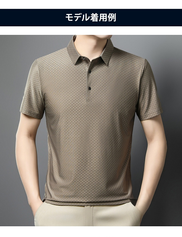 通気性抜群の夏用ポロシャツディテール