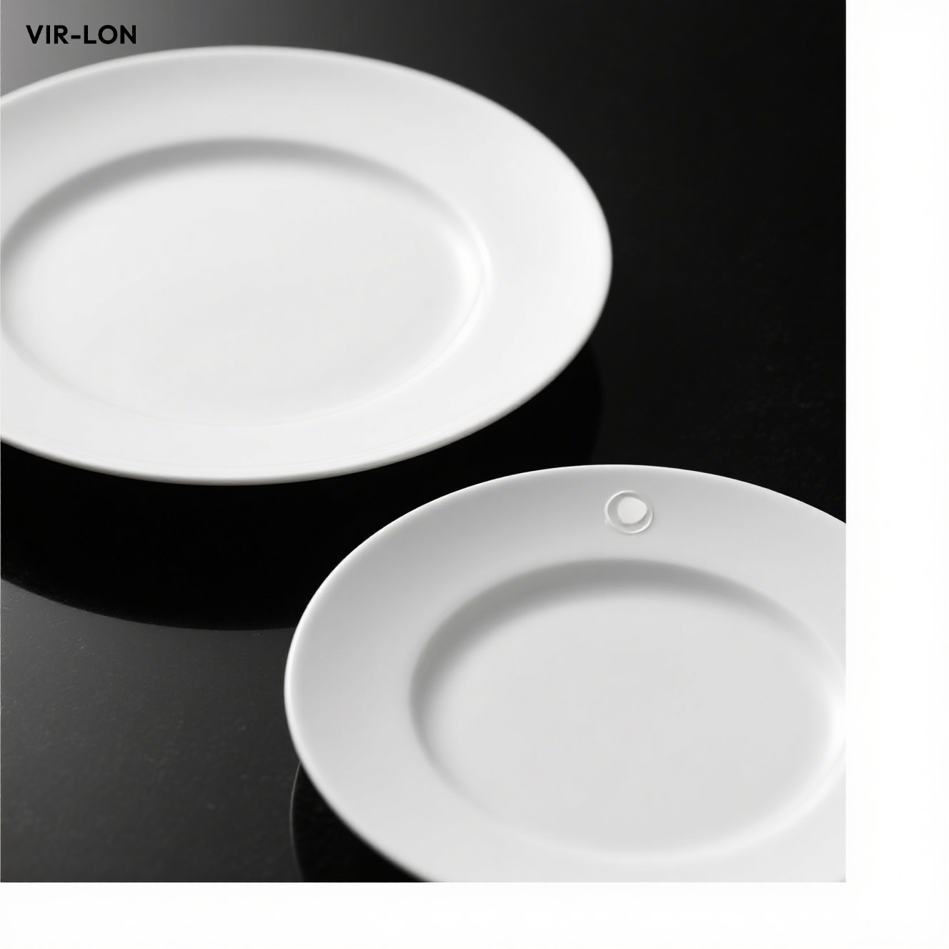 Weißer Melamin-Geschirrteller