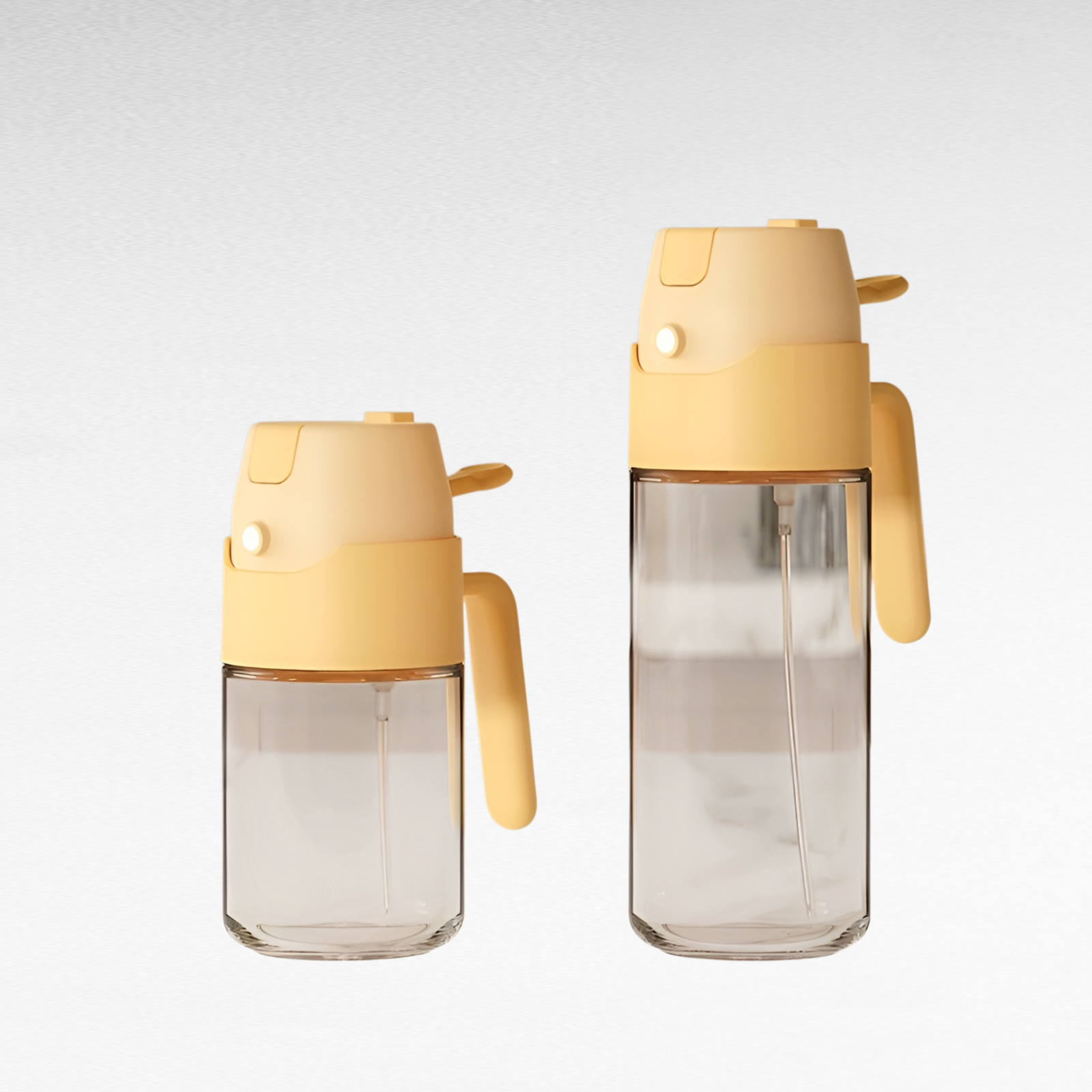 家庭用スプレーとオイルポットの注ぎ口