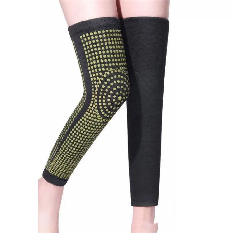 長款自發熱艾草護膝理療腿套