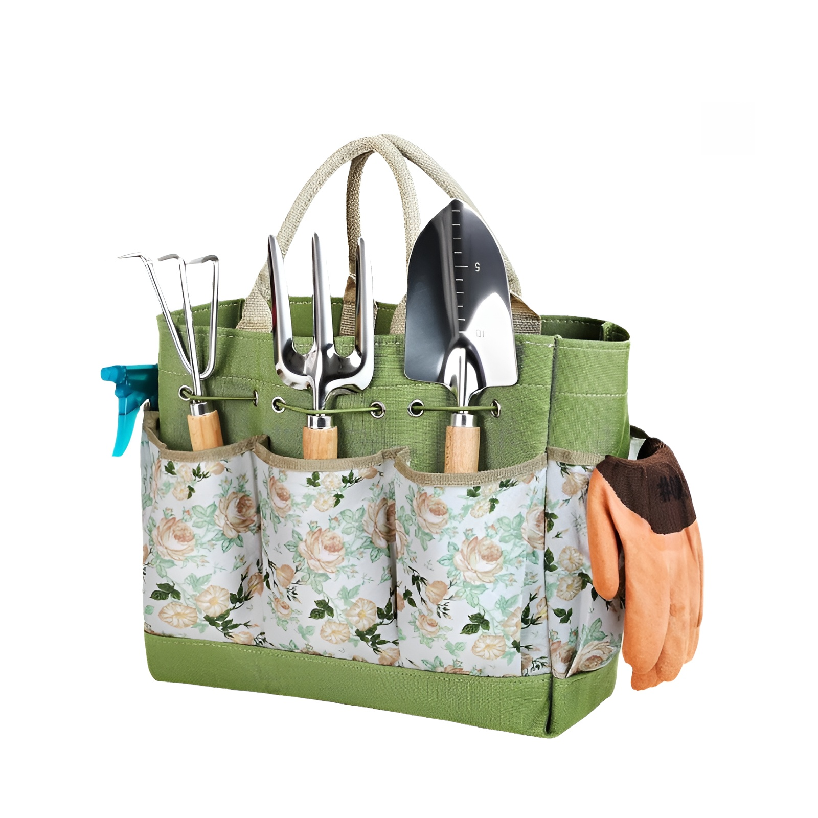 木製ハンドルステンレススチールガーデンツールセット