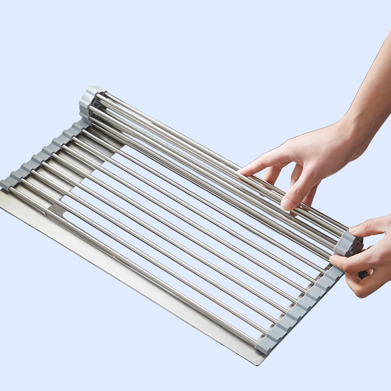 주방 싱크대 접이식 물빠짐 선반 수납 선반