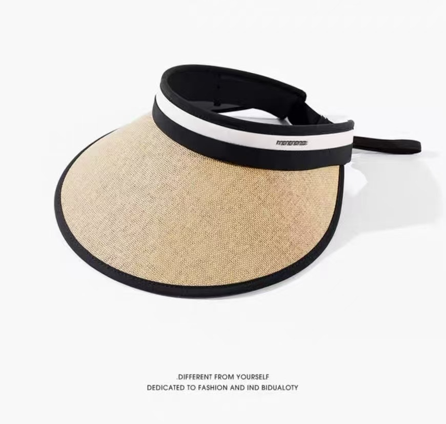 カラフルなストライプがポイントの通気性サンハット