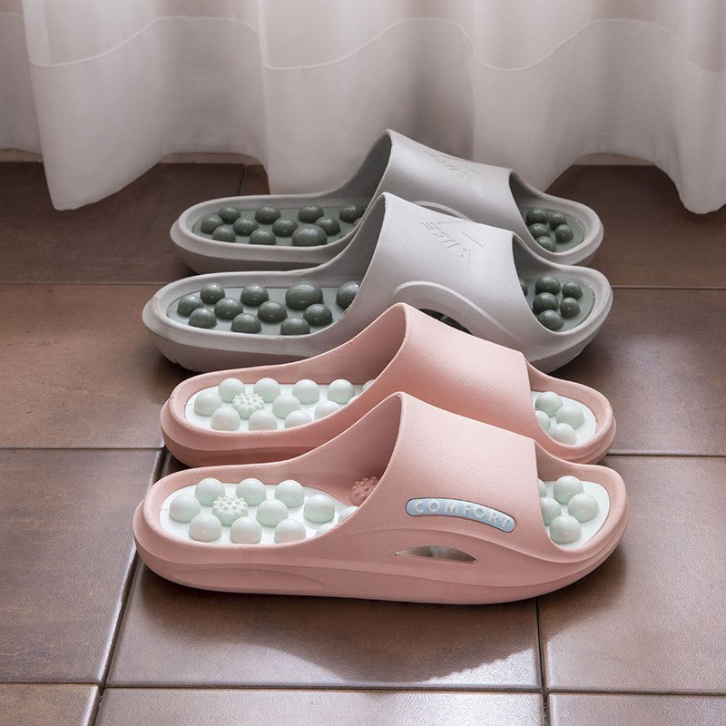 가정용 마사지 슬리퍼 미끄럼 방지 샌들 홈 발바닥 혈자리 마사지 슬리퍼 욕실 홈화