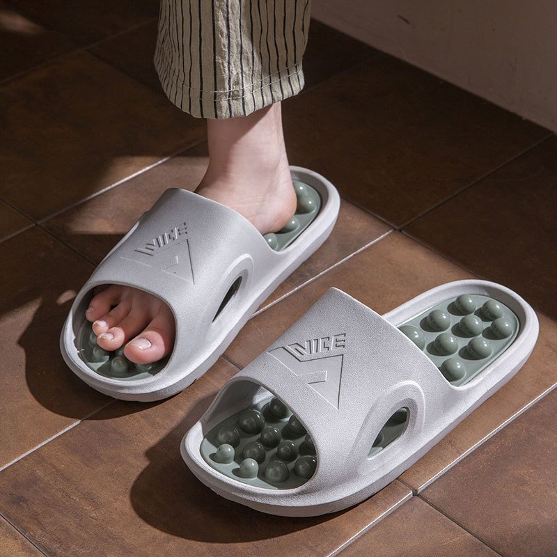 가정용 마사지 슬리퍼 미끄럼 방지 샌들 홈 발바닥 혈자리 마사지 슬리퍼 욕실 홈화