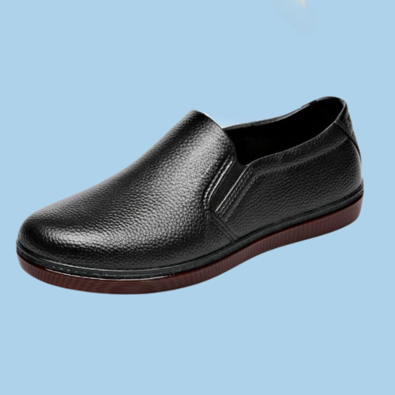 Bull tendon sole anti slip men's leather shoes