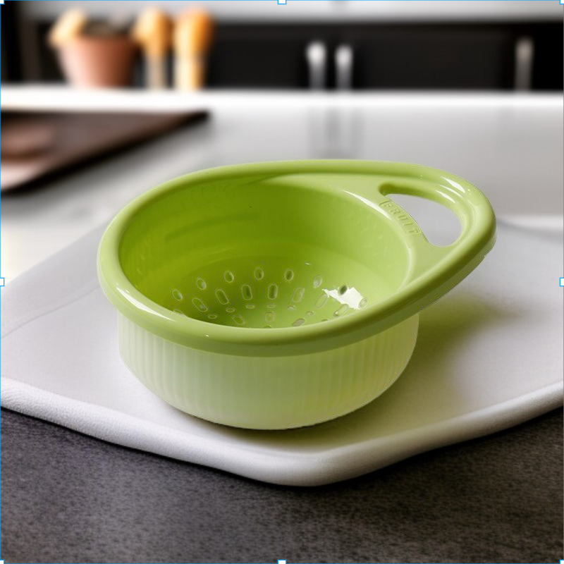 Double layer handle drain basket kitchen