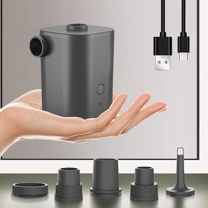 Pompe gonflable compacte pour anneau de natation