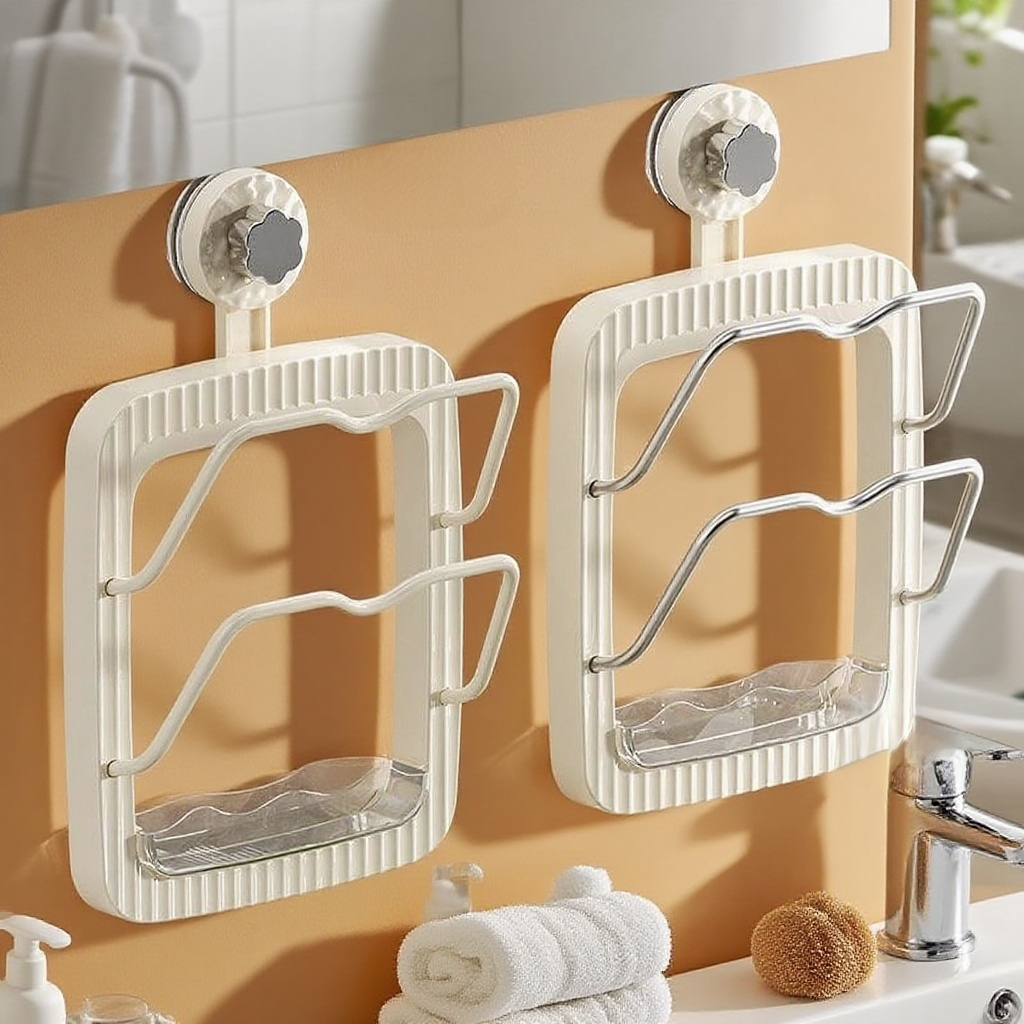 깔끔하게 정리된 주방과 흡판 벽걸이식 치물틀