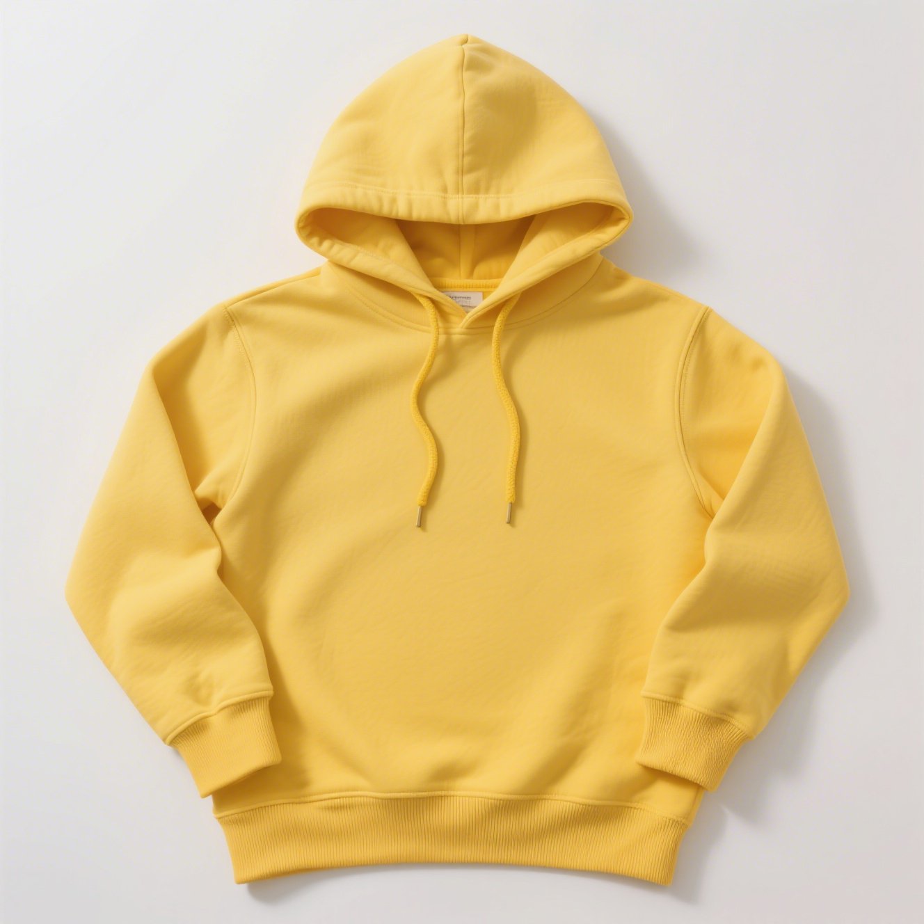 明るいレモン色のカジュアルスウェット正面画像