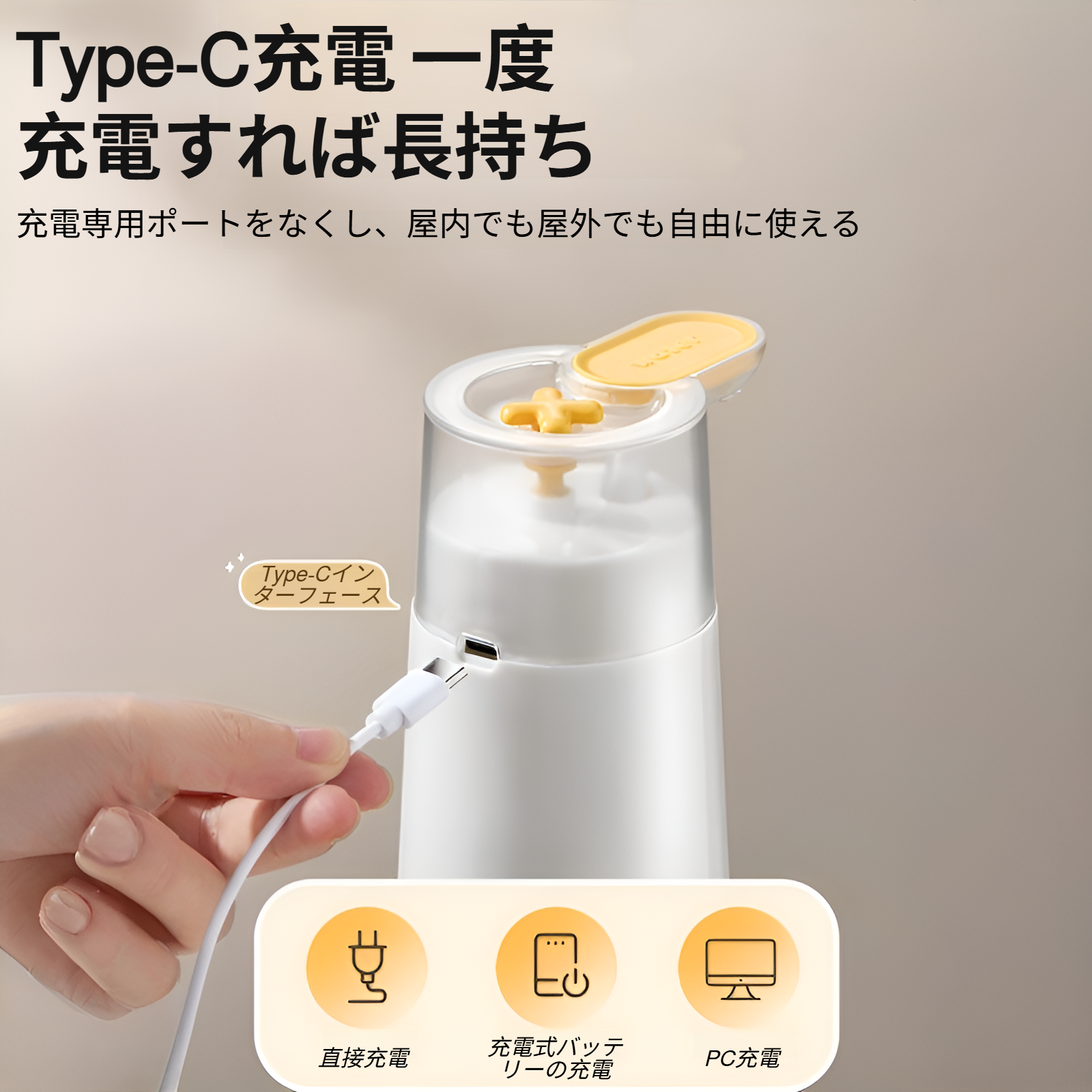 充電式バッテリー搭載ウォーターポンプの詳細写真