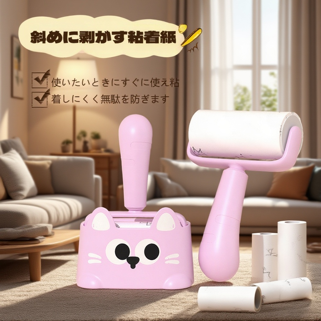 ペットと一緒に使える毛取りローラーのイメージ