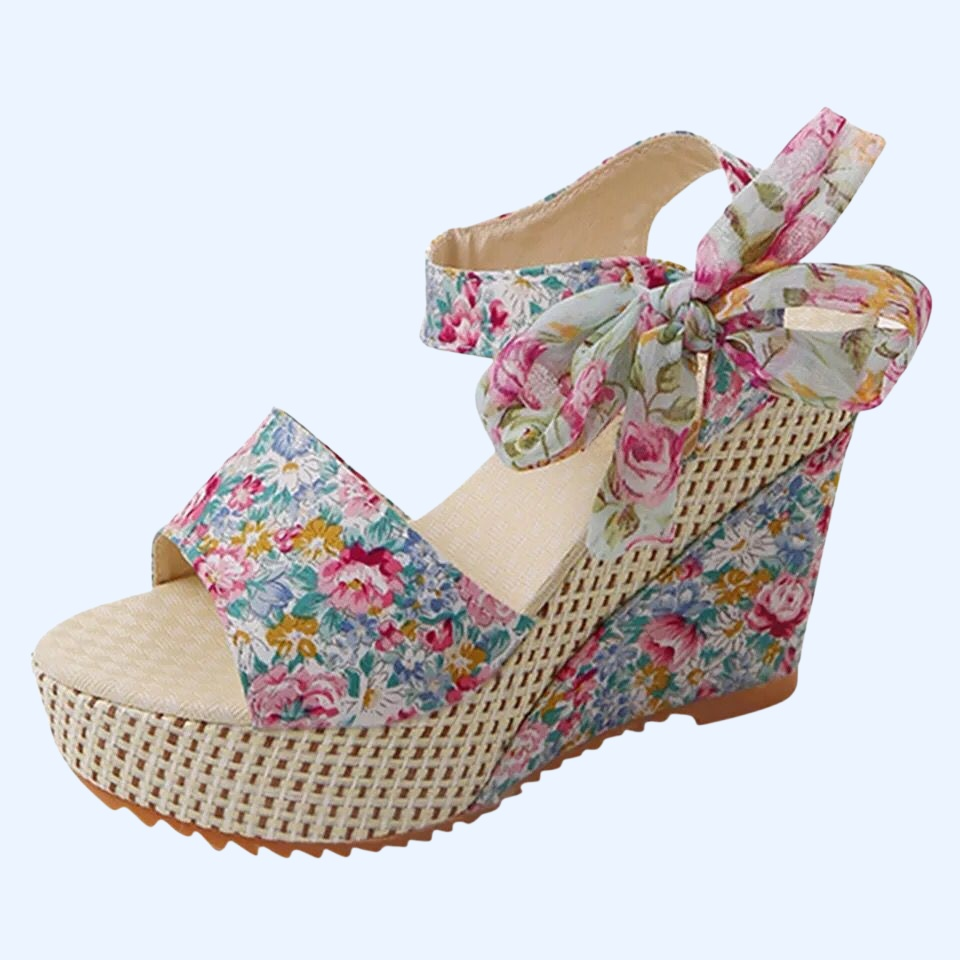 ヒールストラップ防水台厚底サンダル