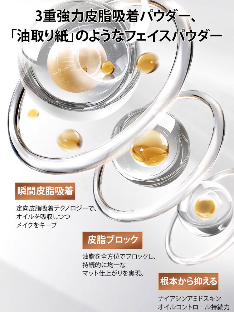 【汗や水に強い】長時間持続透明感フェイスパウダー
