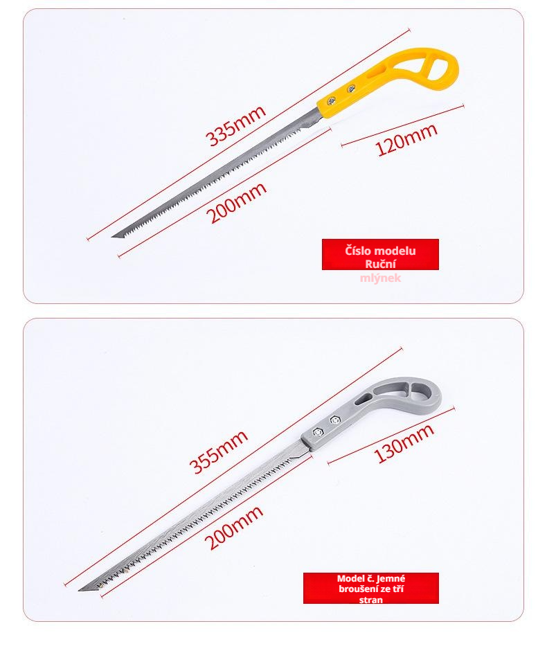 Ergonomická rukojeť zahradní pily