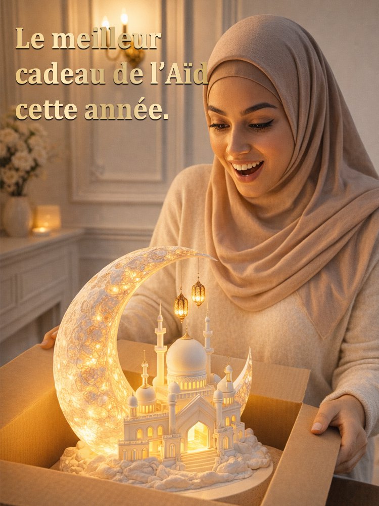 Décorations de l'Aïd al-Fitr à la Mosquée Al-Hilal
