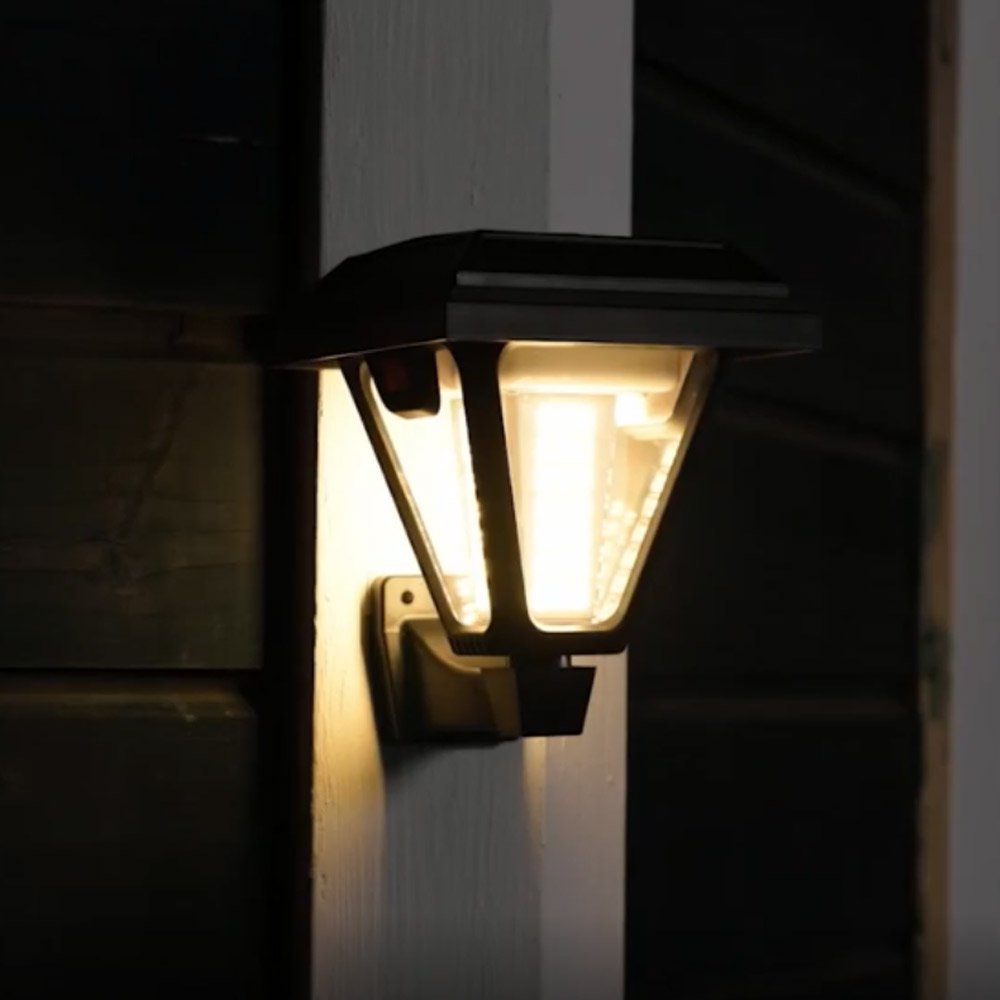 Solar-powered outdoor garden lights